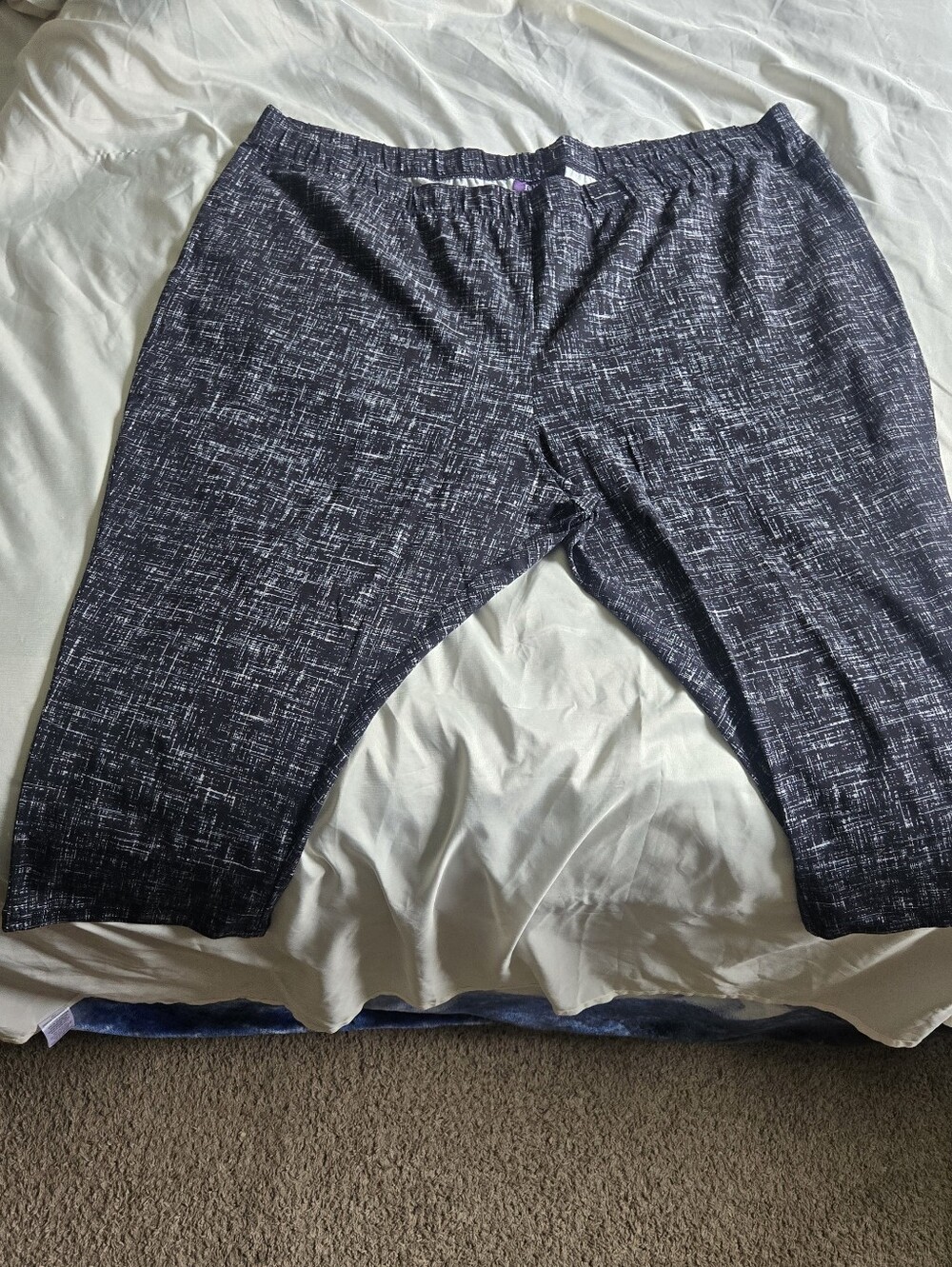 Woman Within Black Heathered Bike Shorts